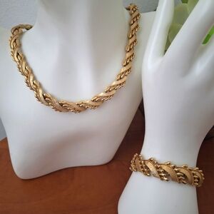 Crown Trifari Necklace & Bracelet